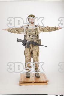 Soldier in American Army Military Uniform 0059